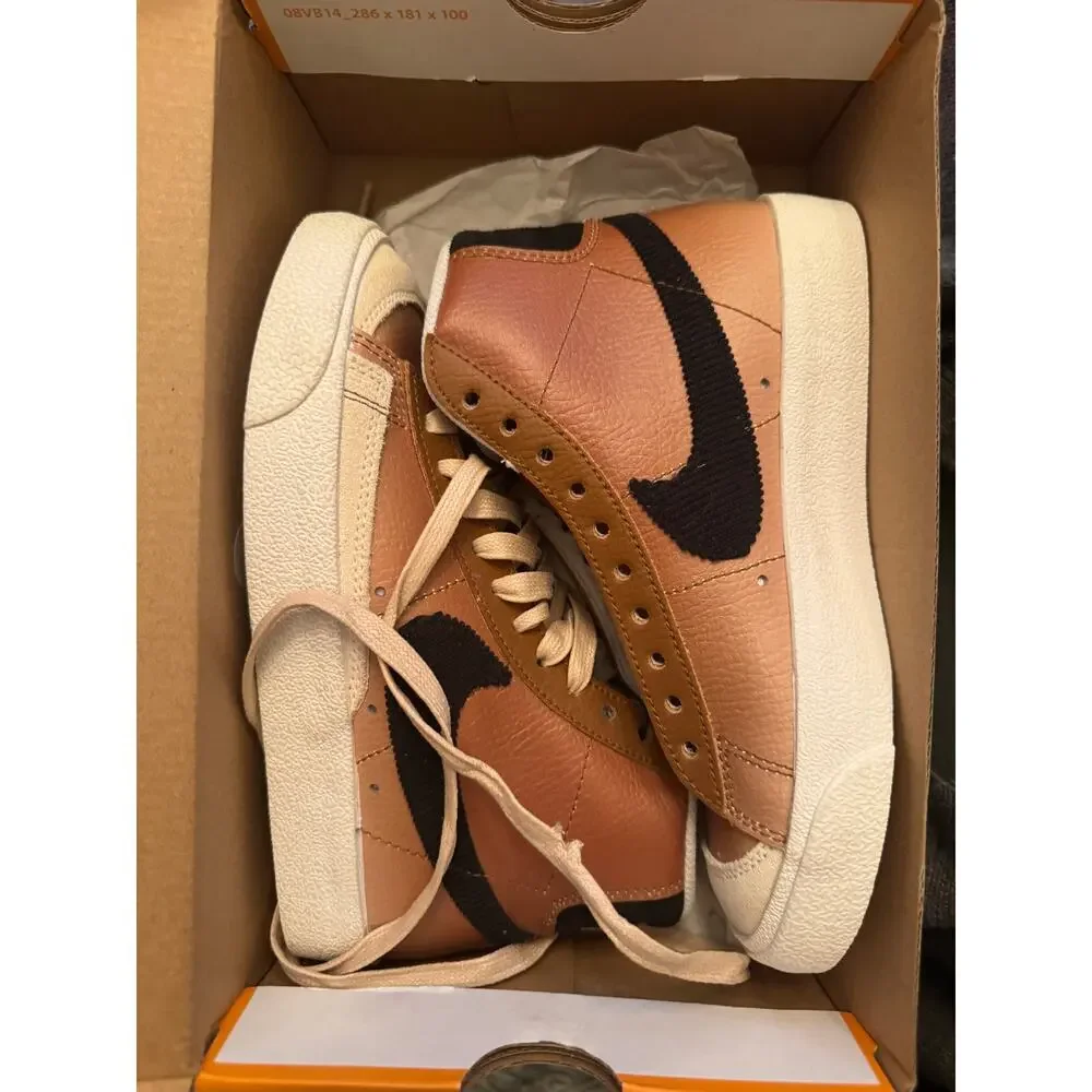 DS OG Nike Blazer Mid '77 "Mushroom" Ale Brown Sneakers W5 M3.5 - Picture 2 of 3